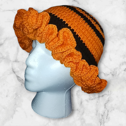 Regal Ruffle Stripes Hat